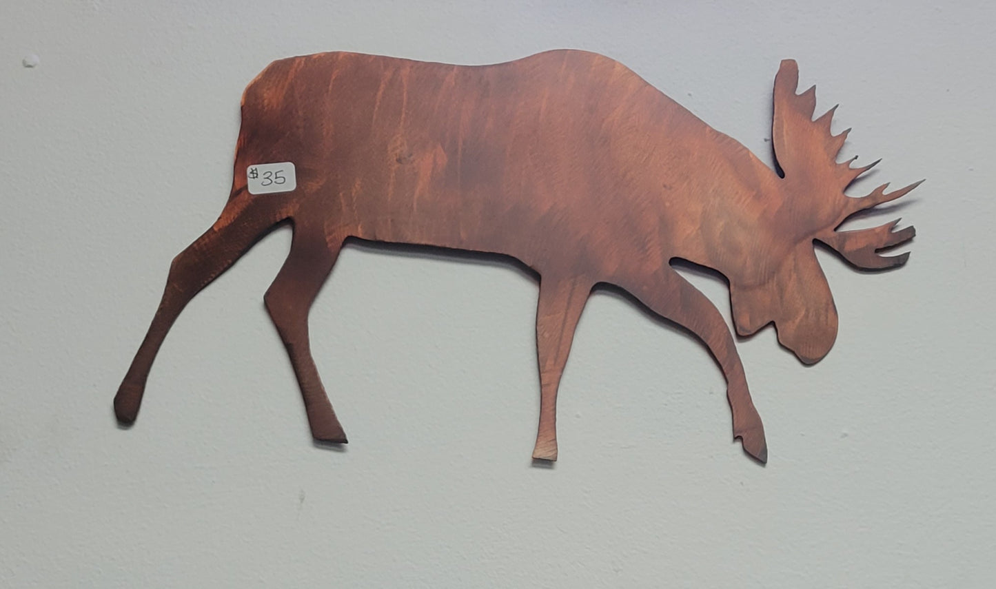 Metal Moose Wall Hanging