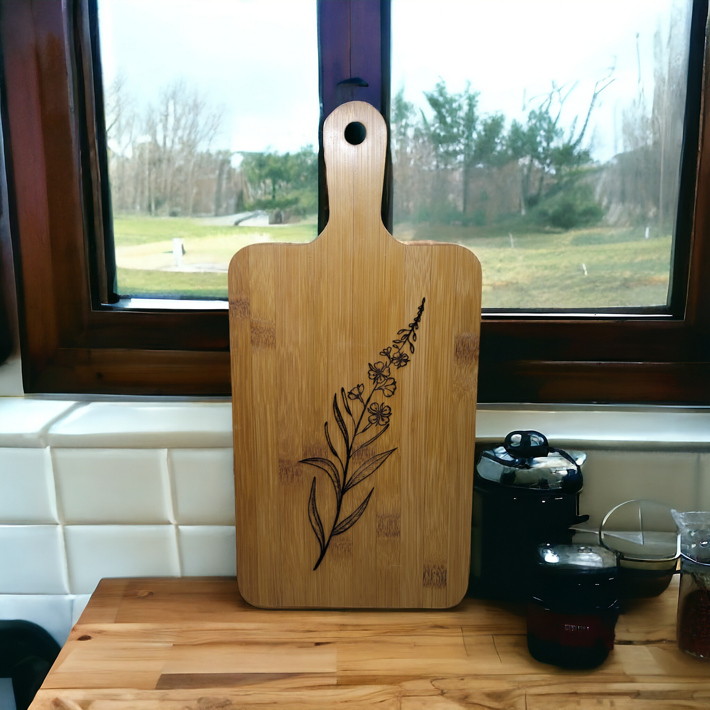 Fireweed Engraved Kitchen Cutting Board